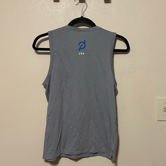 Peleton Tank Top Striped athletic muscle jersey Size Small - Picture 4 of 6